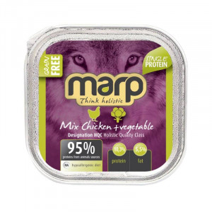 MARP DOG THINK HOLISTIC MIX CHICKEN & VEGETABLES suņu konservi 100g
